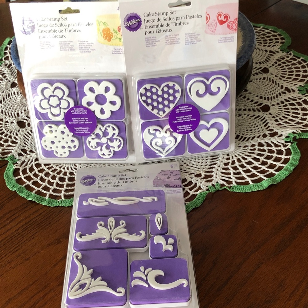 Wilton cake stamps